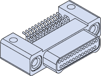 891-012 and 891-013 Right Angle, Surface Mount PCB Nano Rectangular Connectors