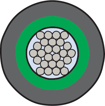 Dual-Wall Interconnect Cable Duralectric Insulation, Duralectric Outer Jacket, 1500 VAC 961-107-1500