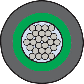 Dual-Wall Interconnect Cable Duralectric Insulation, Duralectric Outer Jacket, 2000 VAC 961-107-2000