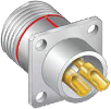 PowerTrip™ Square Flange Mount Hermetic Connector with Solder Cups, 970-012