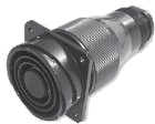 ITS 500 030 Series Rear Panel Mount Square Flange Receptacle Assembly for Jacketed Cables