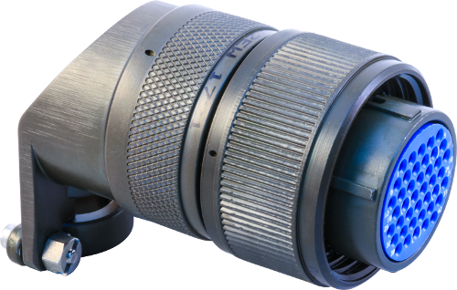 Plug Connector with 90° Strain Relief M28840/18