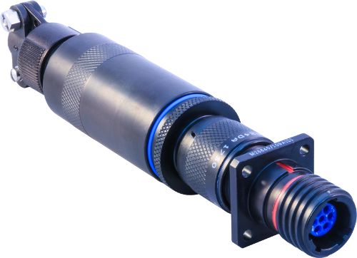 Receptacle Connector with Straight EMI/RFI Backshell M28840/20