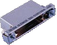 Shorting can backshell for protection of stand-alone connectors. Lightweight aluminum with lanyard attachment options, 500-016
