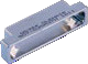 Potting shell for easy encapsulation of solder-cup wire terminations. Lightweight aluminum, 507-035