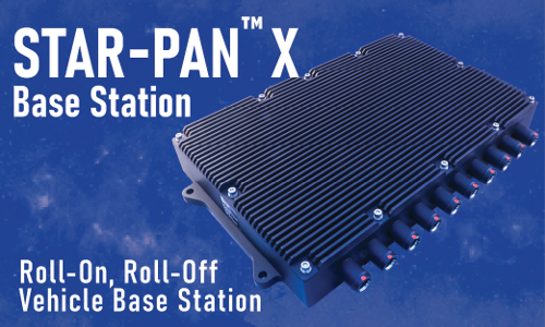 STAR-PAN™ X Base Station: Vehicle-Based Roll-On, Roll-Off Charging and Data Exchange