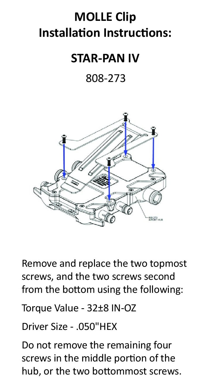 STAR-PAN™ IV 808-273 MOLLE Clip Installation Instructions