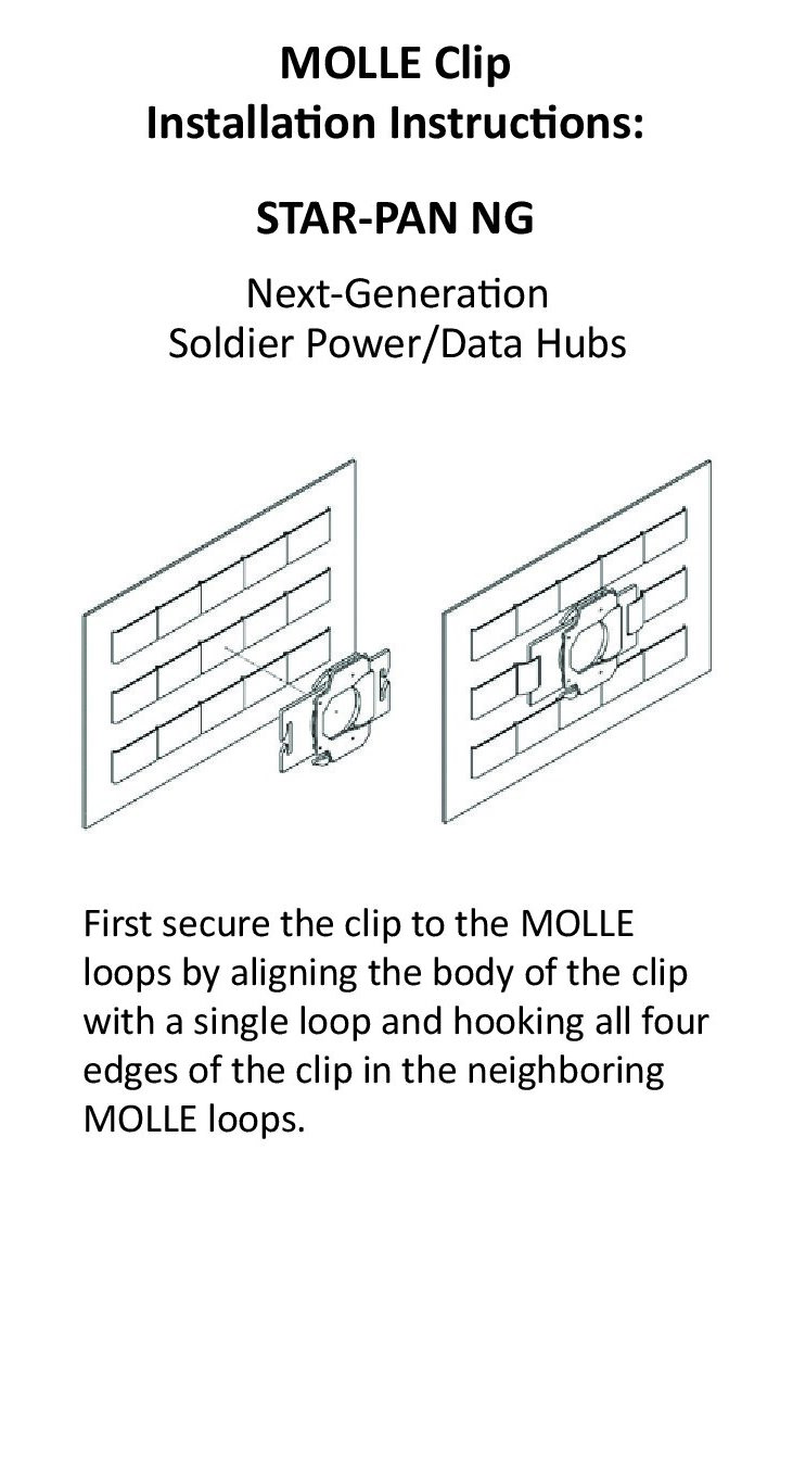 STAR-PAN™ NG MOLLE Clip Installation Instructions