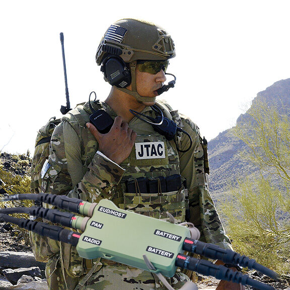 JTAC with STAR-PAN + tactical USB data and power hub