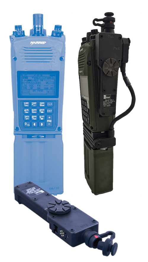 AN/PRC-163 Radio Battery Adapter, Black I/O TS8-458