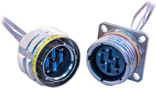 SuperNine® MT Fiber Optic Wall-Mount Receptacles with Standard Round Holes