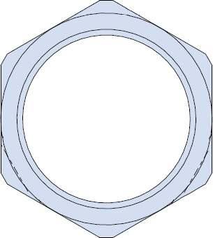 Thick Jam Nut for .125 Panel 239-202