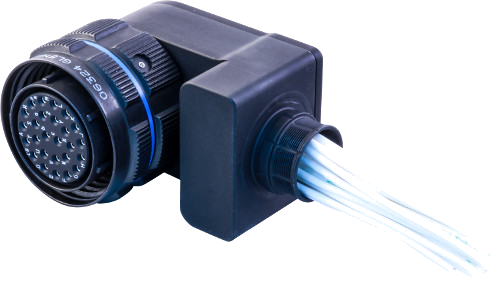 Crimp-Contact 90&deg; Cobra Plug with Banding Porch 233-221