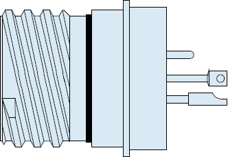 D38999 Series III Hermetic Receptacle with Thermocouple Contacts, 233-271