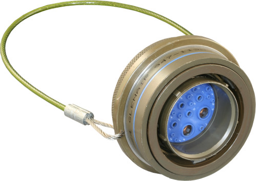 QDC Lanyard-Release Plug with Shielded High-Speed and RF Crimp Removable Contacts 233-260