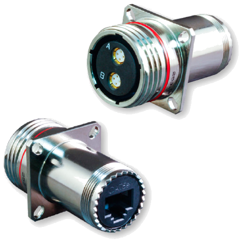 RJ45 / Quadrax Interface Adapter with Accessory Thread 233-305