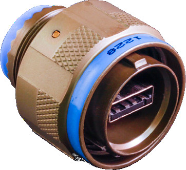 233-341 SuperSeal™ Receptacle with crimp removable contacts. USB 2.0 Female Interface to PC Tail Termination.
