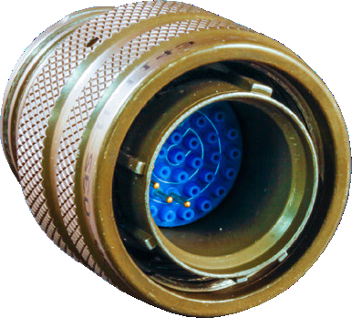233-344 SuperSeal™ Receptacle Adapter with Accessory Threads and Pin or Socket Contacts to USB 2.0 Female Interface