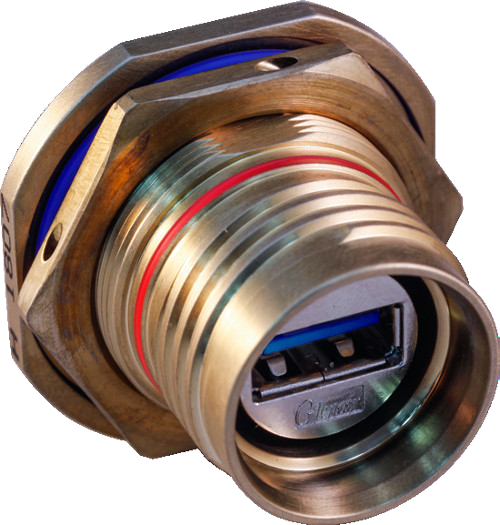 SuperSeal Receptacle with USB 3.0 Female Interface to PC Tail 233-352