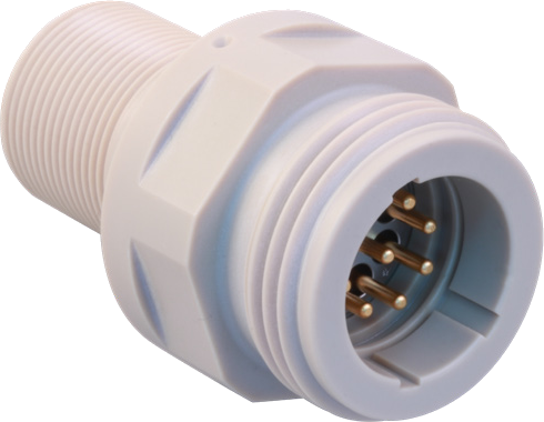 700-227 SeaKing™ PEEK Bulkhead Connector Receptacle (BCR)