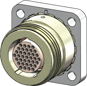 SeaKing™ 700 Reverse Gender Flange Receptacle 707-0147-6