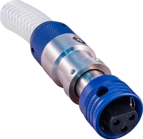 G55 OF1 SuperG55 Oil Filled Straight Cable Connector Plug with Clamped Hose (CCP-OF)