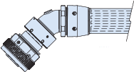 PBOF Back-to-Back SeaKing Fiber Optic Assembly with Straight, 45°, or 90° Connectors, FA09650