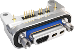 Rear Panel Mount, Right Angle PCB Connectors GVLRPM-BR