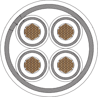 MIL-STAR Cable, Insulated Shielded Wire Bundle, 968-041