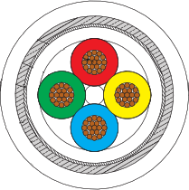 100 Ohm Differential Quadrax, #24 AWG 963-079-24-01